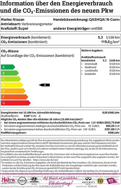 Nissan Qashqai N-Connecta 1.5 VCT e-POWER 190PS AT (B) Klima